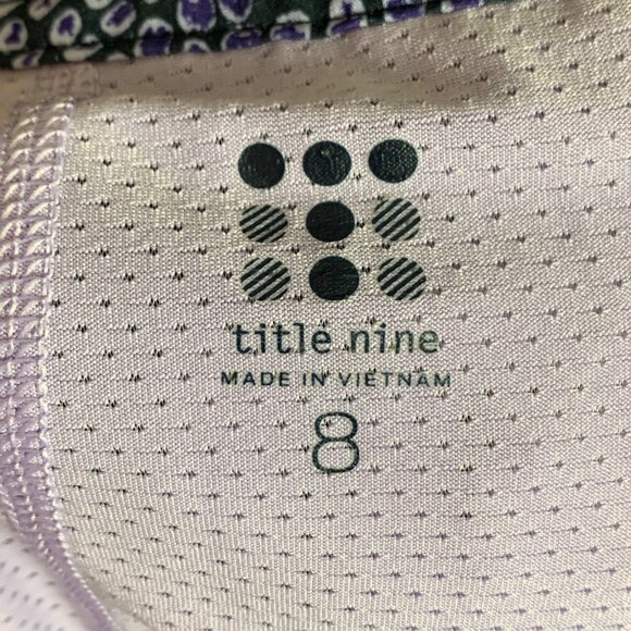 Title Nine Nimblene Active Skirt Skort Size 8 In Purple Pattern - Picture 5 of 6
